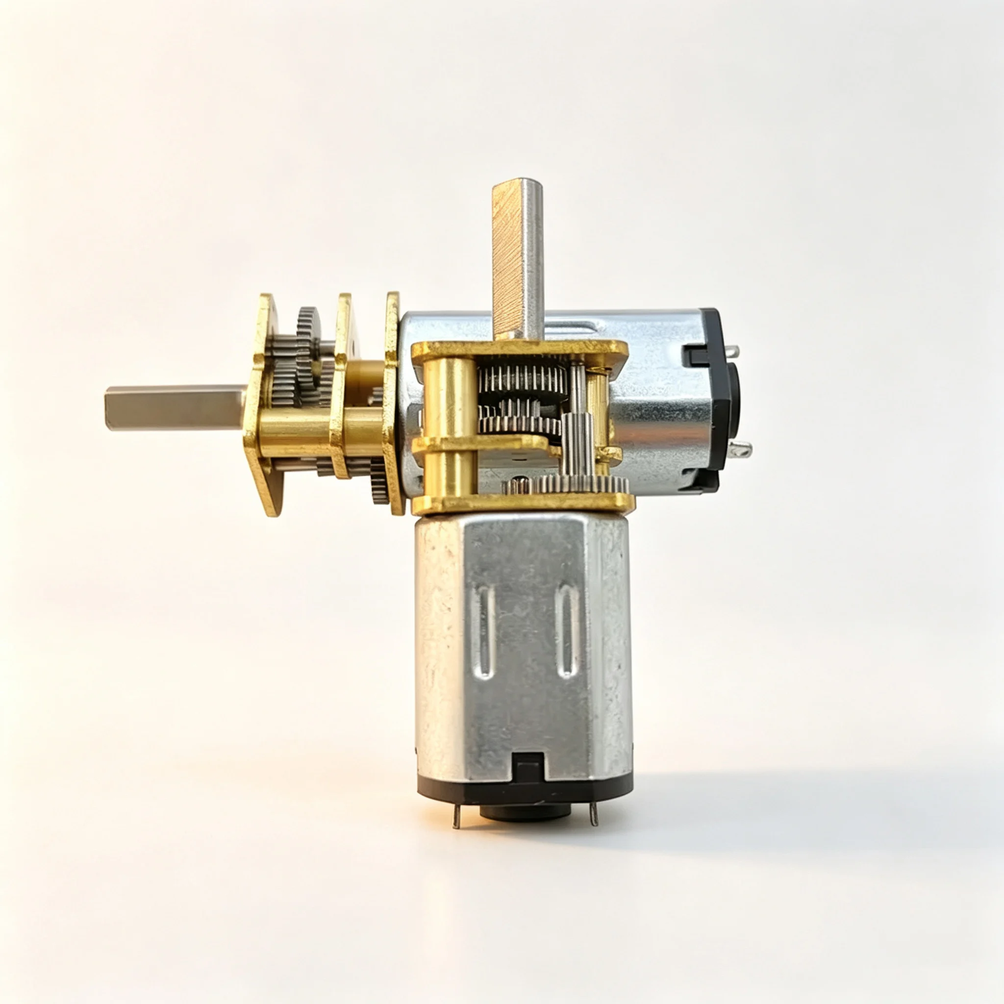 Mini Metal Gear Motor DC 3V/6V/12V N20 N30 Slow Speed High Torque 15-1000RPM Straight Output Shaft Worm Gearbox for Robotics