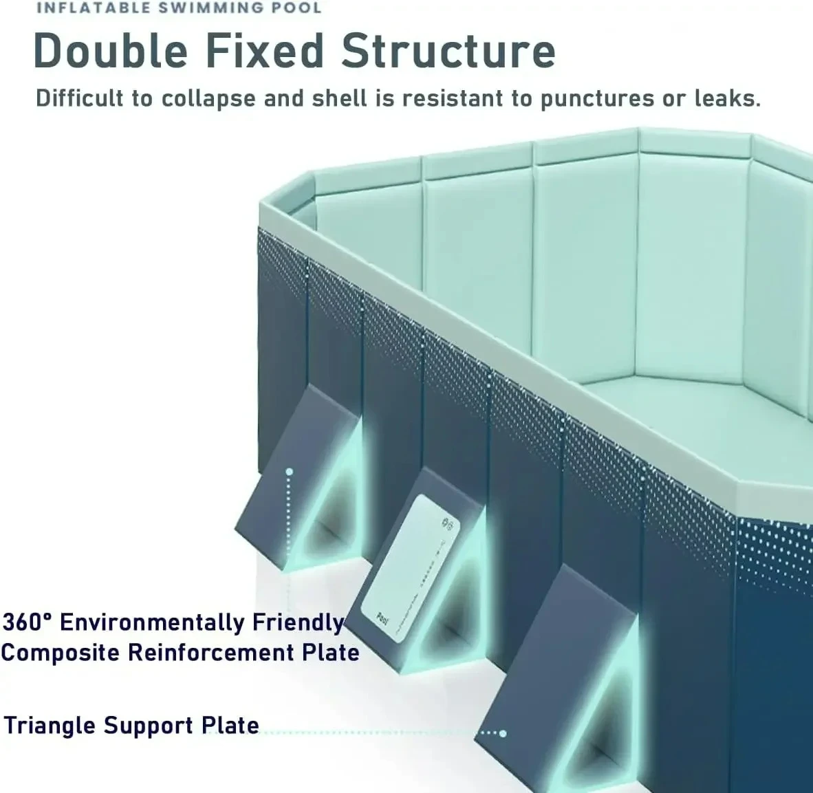 Customizable Foldable , Non-Inflatable Kids' and Adults' Outdoor Swimming Pool