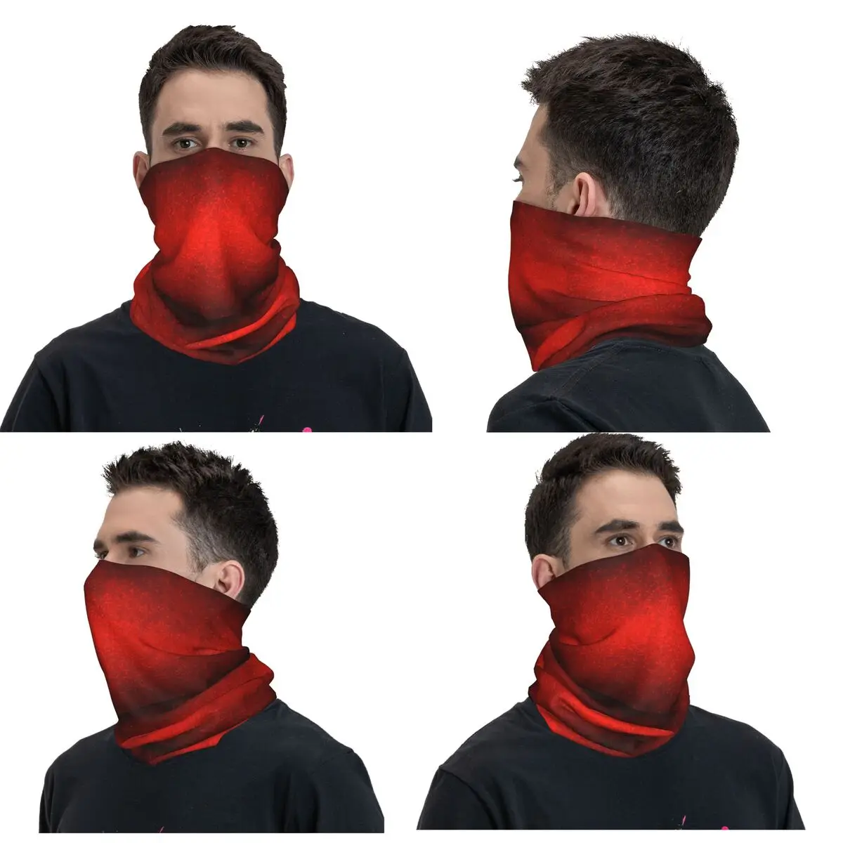 Red Galaxy Bandana Neck Gaiter Printed Mask Scarf Warm Cycling Scarf Outdoor Sports For Men Women Adult Breathable