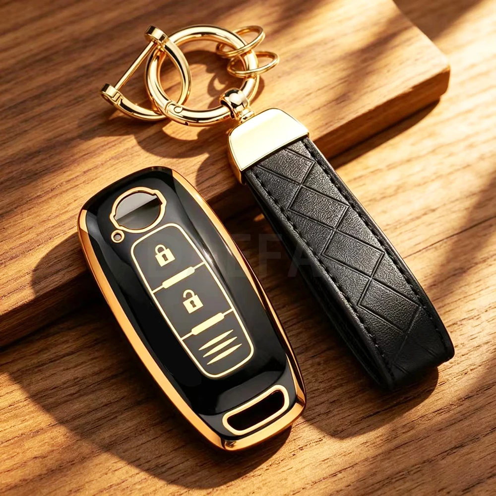 

3 Buttons TPU Remote Key Case Cover Shell Fob Holder for Nissan X-trail T33 Qashqai J12 Teana Altima Ariya 2022 2023 Keychain