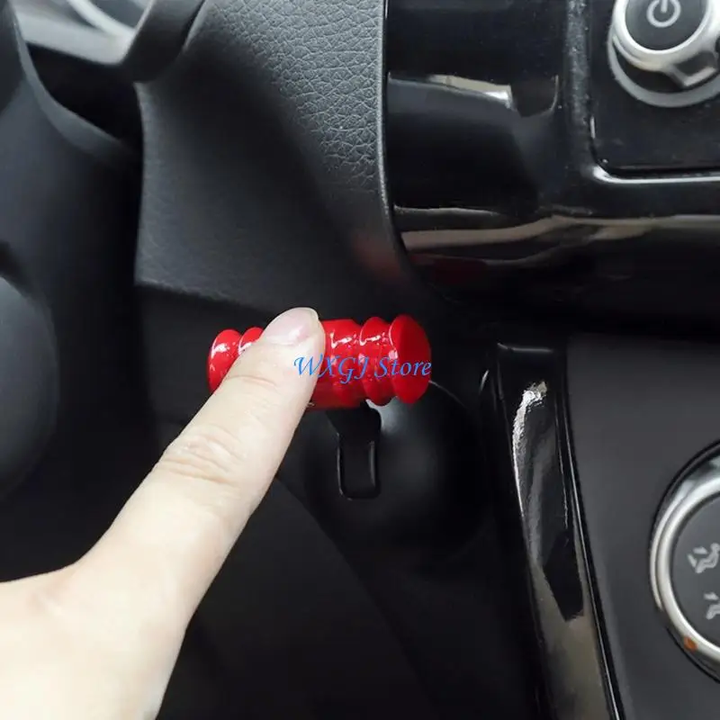 

37JE Car Engine Start Stop Decoration Car Interior Accessories Push to Start Button Cover Starter Lever Pull Down Rod
