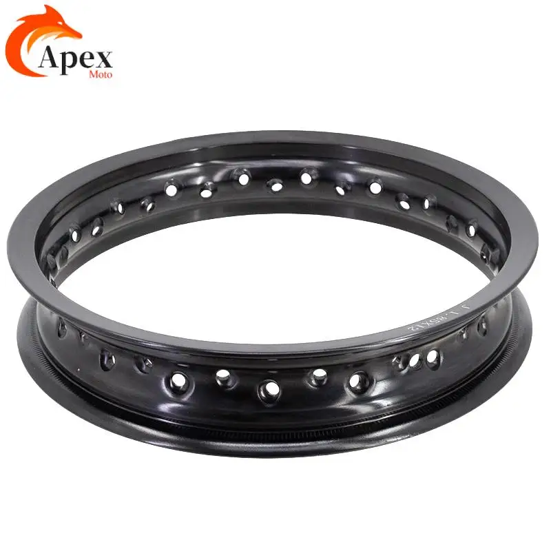 12 بوصة محور العجلة العلامة التجارية الجديدة دراجة نارية 1.85x12 32/36 المتحدث ثقوب العجلات الأمامية/الخلفية 12 بوصة سبائك الألومنيوم حافة 1.85*12" #6