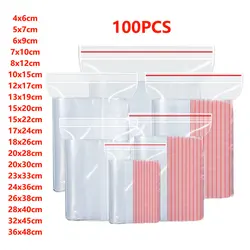 Small Zip Lock Plastic Bags Reclosable Transparent Bag Vacuum Storage Bag Clear Bags Ziplock Food Storage Bags plastic zip bag