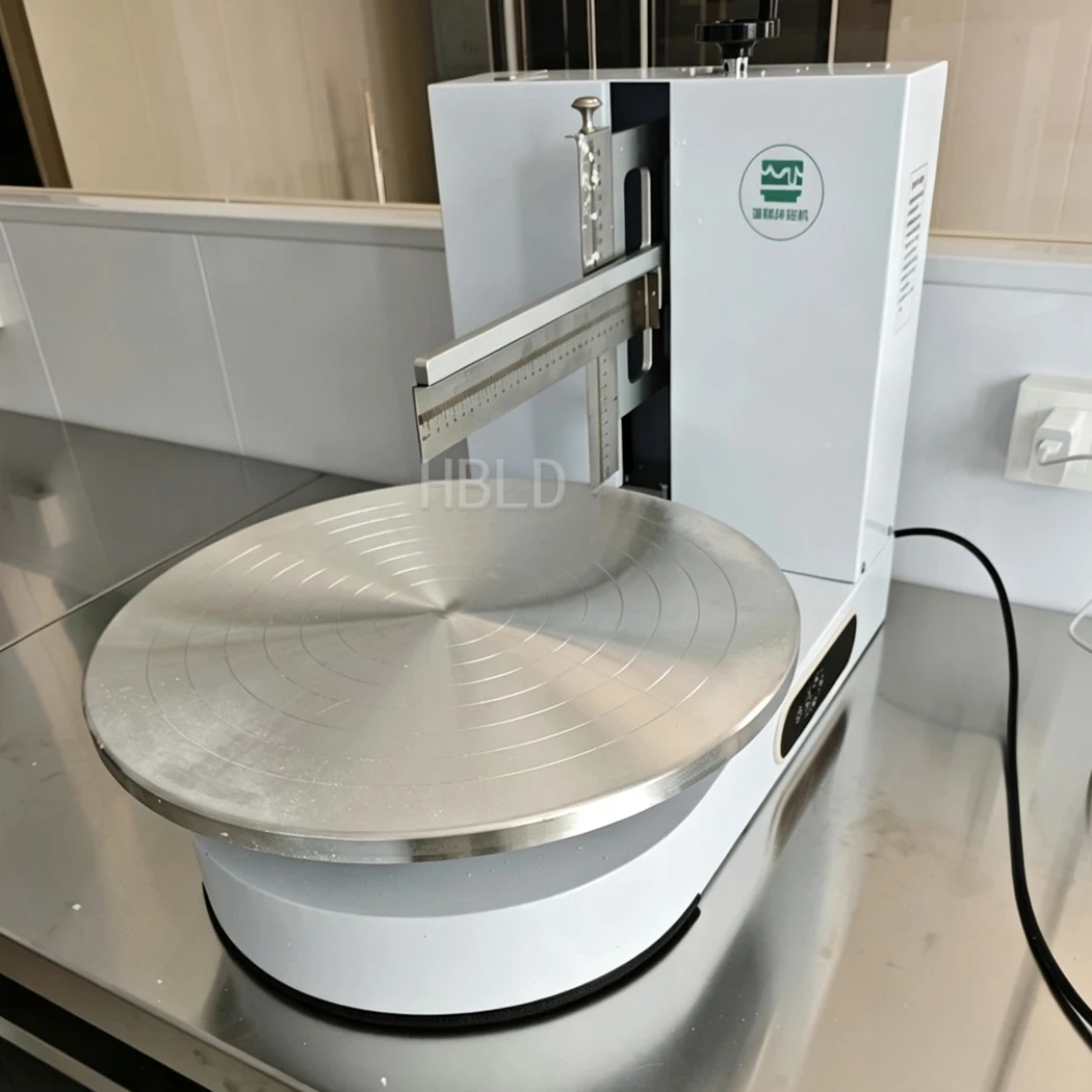 Commercial Cake Icing Coating Machine Automatic Cake Frosting Machine 300W for Bakery Dessert Making Equipment