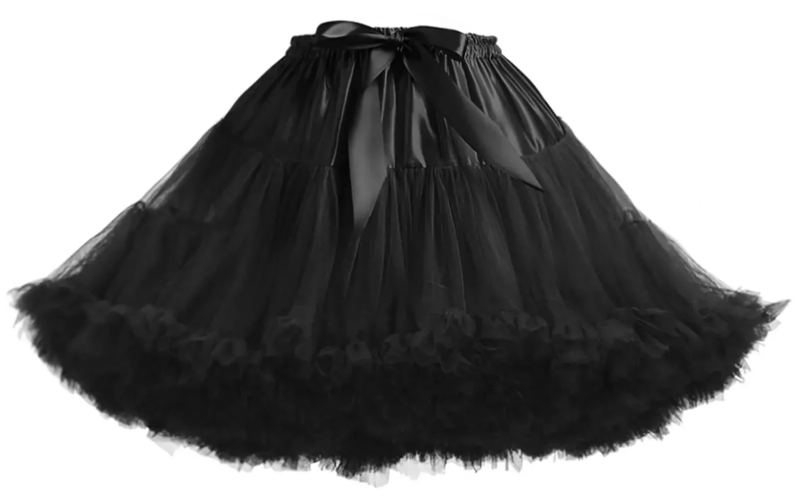 Women's Petticoat Chiffon Tulle Skirts Underskirt Tutu Ballet Dress Puffy Cosplay Costume