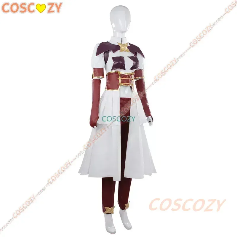 QQ34New Anime 나는 마법 소녀를 칭찬합니다 Hiiragi Utena 코스프레 의상 배틀 드레스 혼 헤드웨어 가발 세트