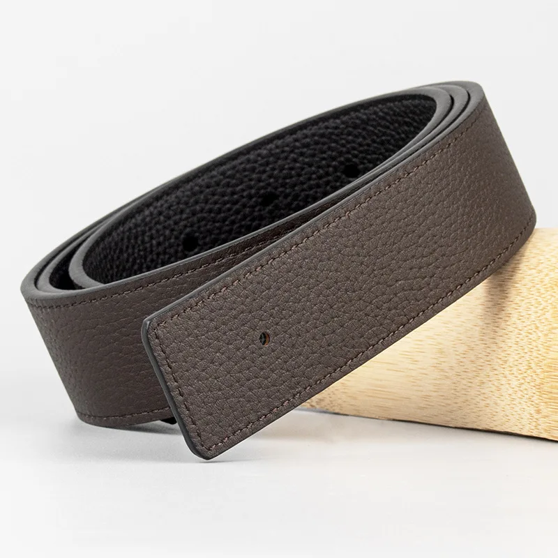 35MM Width Genuine Leather Belt Strap Replacement Double-sided, Two-color