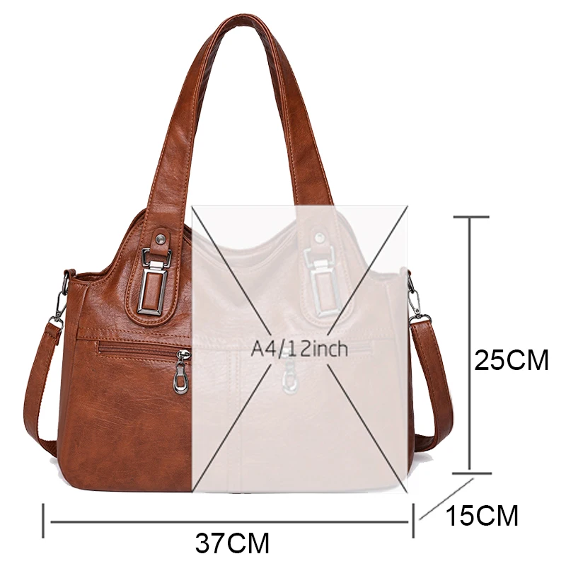 Luxury Casual Tote Women Bag High Quality Leather Ladies Hand Bags For Women 2023 New Shoulder Bag Big Crossbody Bags Sac A Main