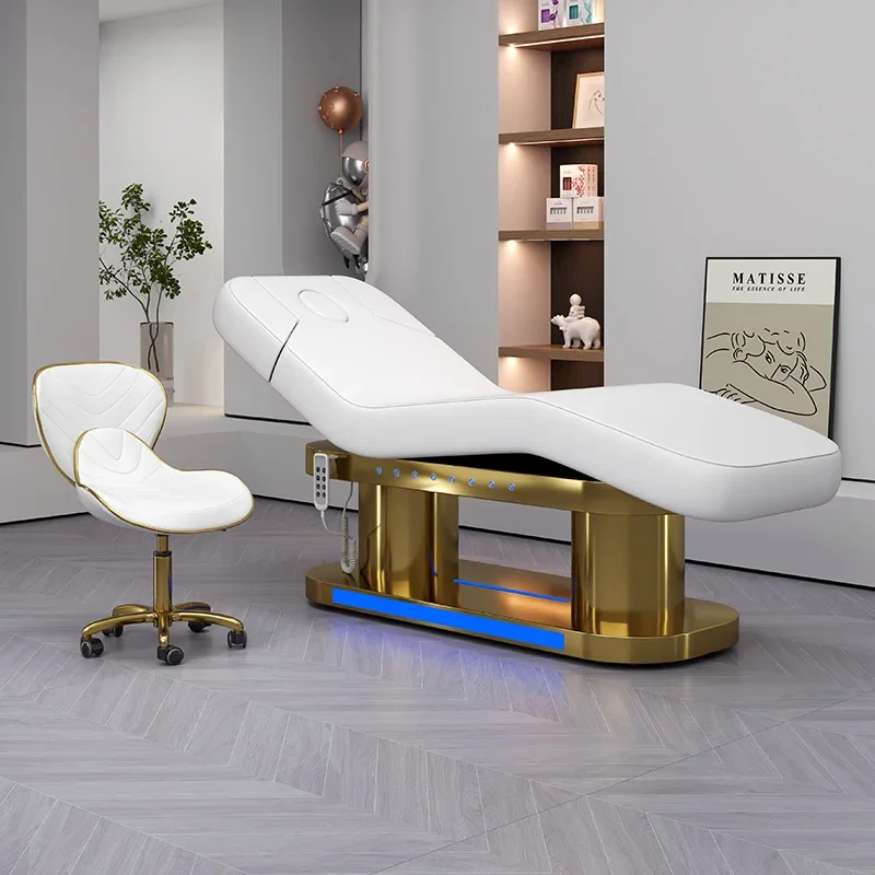 Adjustable Electric Beauty Bed for Tattoo and Microblading-Multi-functional Lift Bed