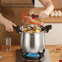 Quick-Cook Stainless Stock Pot | Food-Grade XL Capacity,Spill-Proof Lid & Induction Safe | Holiday Gift (Christmas/Mother's Day)