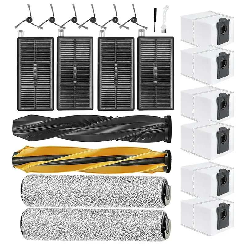 

ABBZ-22PCS For Dreame Aqua10 Ultra Roller / Aqua10 Ultra Roller Complete Vacuum Cleaner Accessories Brush Mop Roller Bag Filter