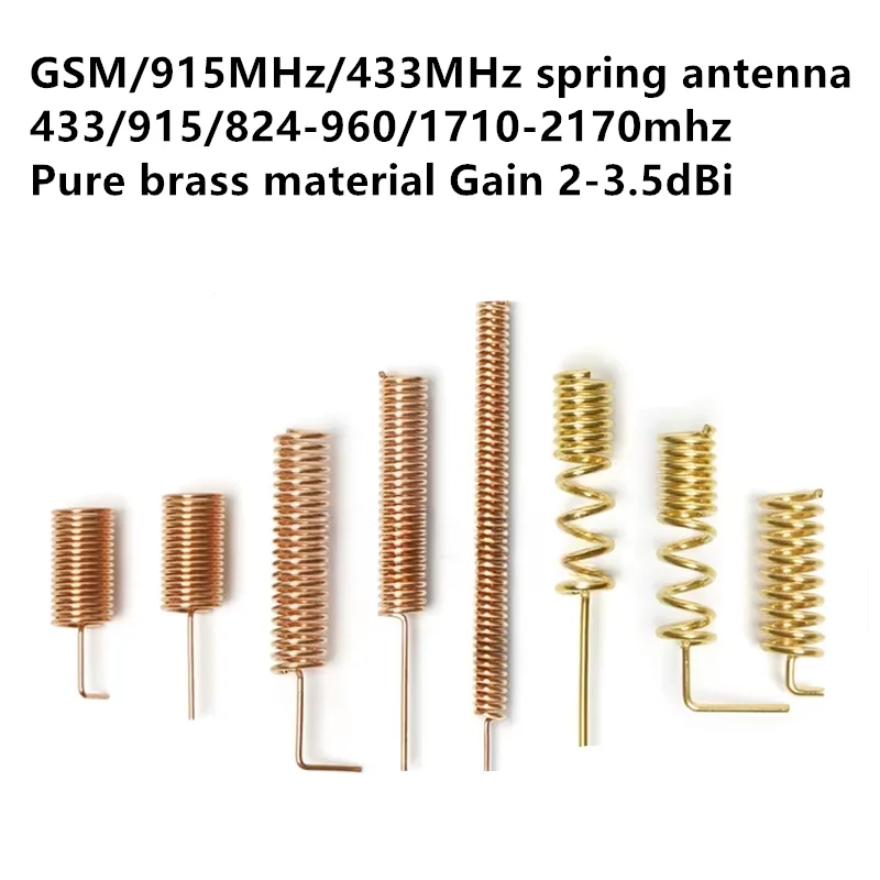 5PCS/lot 433MHZ Built-in Omnidirectional High Gain Wireless Network Card Router Module Pure Copper GSM Spring Antenna Receiver