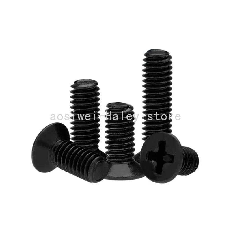 M3 * 3 4 5 6 8 10 رقيقة غاطسة 5.0 مللي متر رئيس ضياء 0.7 مللي متر سمك شقة عبر متري الأجهزة الترباس الكمبيوتر المحمول SSD المسمار #6