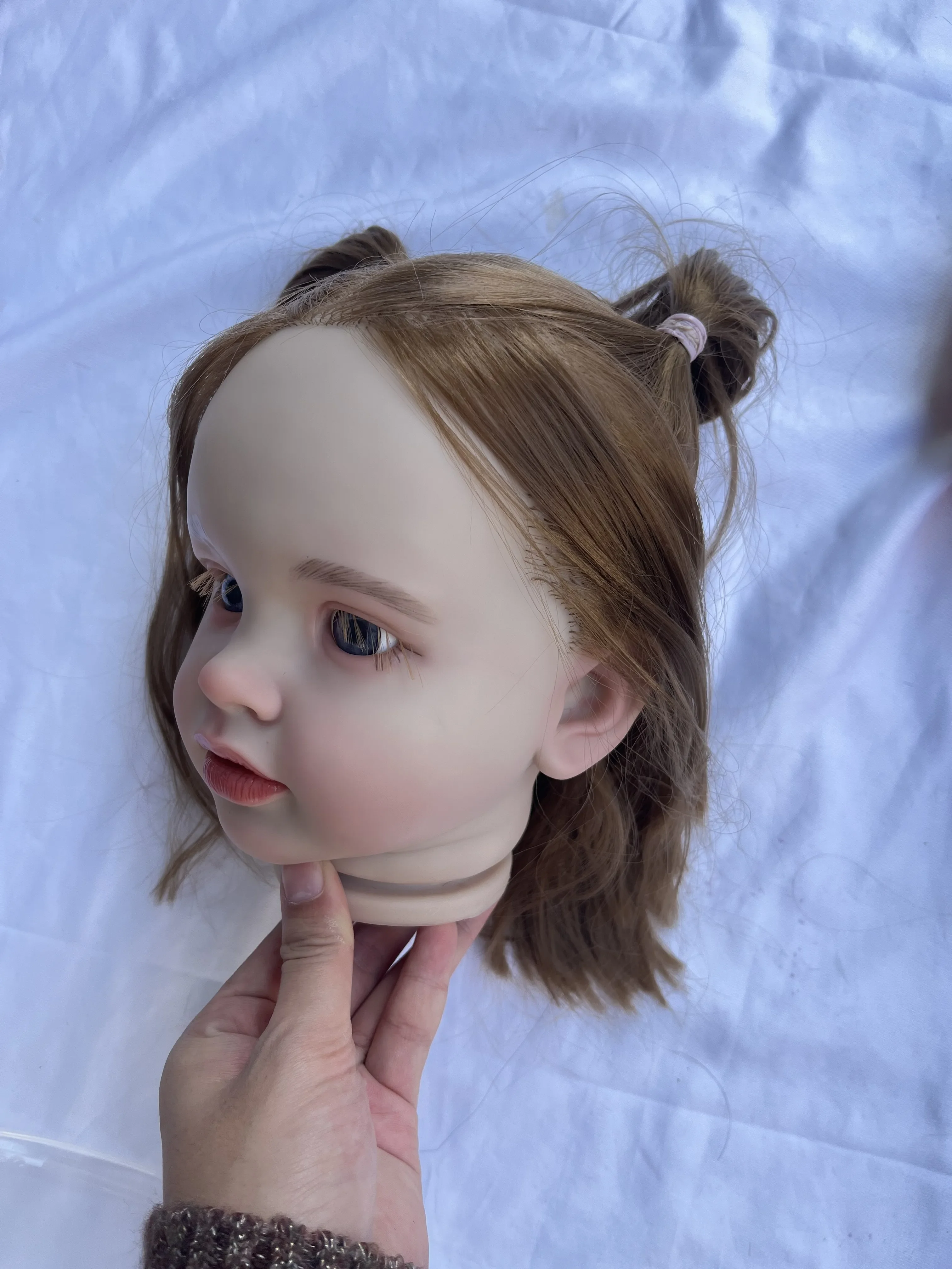 DLS Fornitura limitata personalizzata Pippa per bambino rinato da 26 pollici con capelli radicati a mano Parte fai da te Foto reali Regalo di Natale