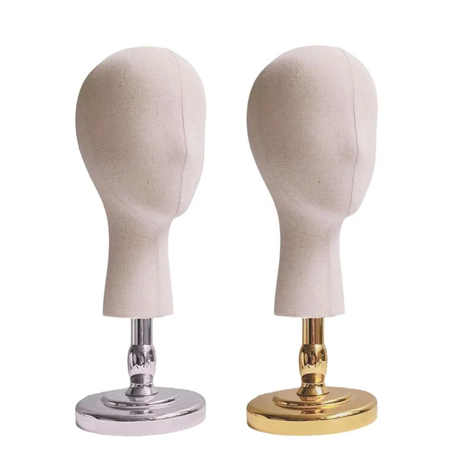 마네킹 헤드 모델 가발 디스플레이 헤드, 홈 데코, 패브릭 헤드 가발 디스플레이 홀더 모자 홀더 헤드드레스 쇼핑몰 미용실용