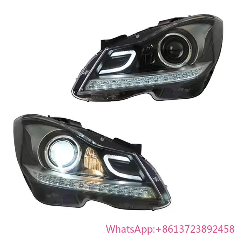 

For Auto Plug and Play Manufacturer Full LED Headlight for Mercedes benz C Class W204 2012-2014 Head Lamp Daytime Running Lamps