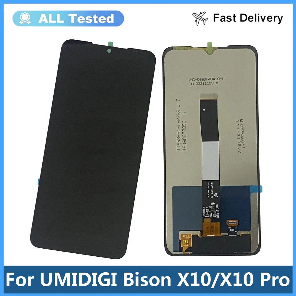 

6.53" Original For UMIDIGI Bison X10 LCD Display + Touch Screen Replacement Tested Well For Umidigi Bison X10 Pro LCD Sensor