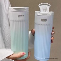500ML Stainless Steel Coffee Thermal Cup Travel Thermos Mug Cold And Hot Coffee Insulatied Mug ﻿Office Water Bottle Vacuum Flask