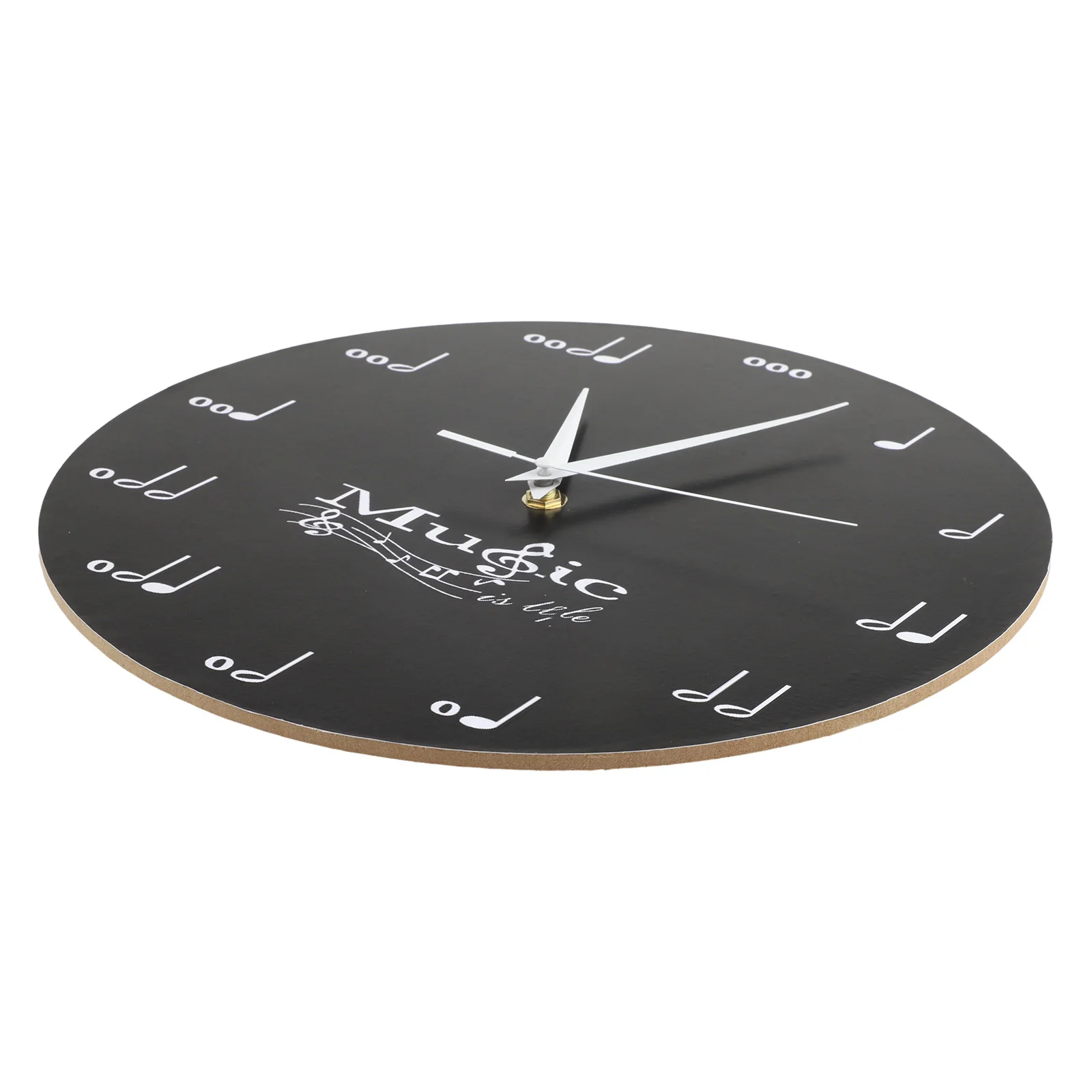 Unique Design Clock Musical Note Wall Clock Music Theme Home Decoration Density Board Clock 30x30cm Wall Clock