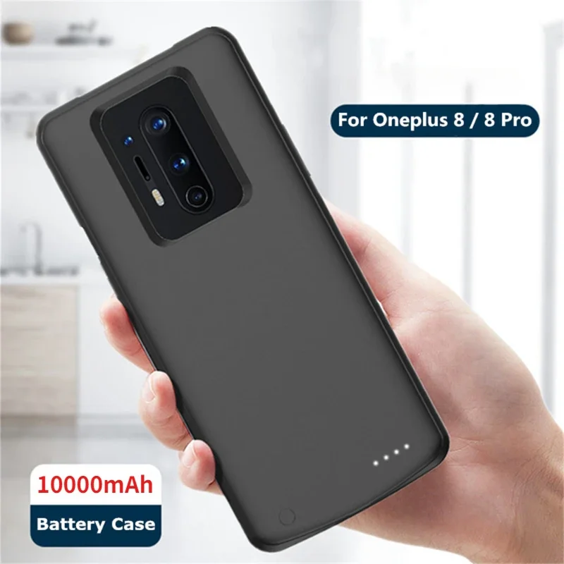 Smart Battery Charger Cases For OnePlus 8 Pro T Power Bank External Battery Charging Case For Oneplus 8 Powerbank Cover 10000mAh