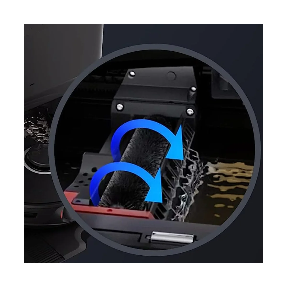 Cepillo de limpieza de alta velocidad para Roborock S7 MaxV Ultra & S8 Pro, lavable para fregona y autolimpieza con base