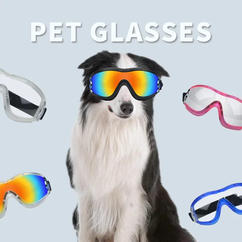 Pet Glasses Dog Supplies Waterproof Windproof Sunscreen Goggles DustProof Glasses for Medium Large Dogs Pet Accessories