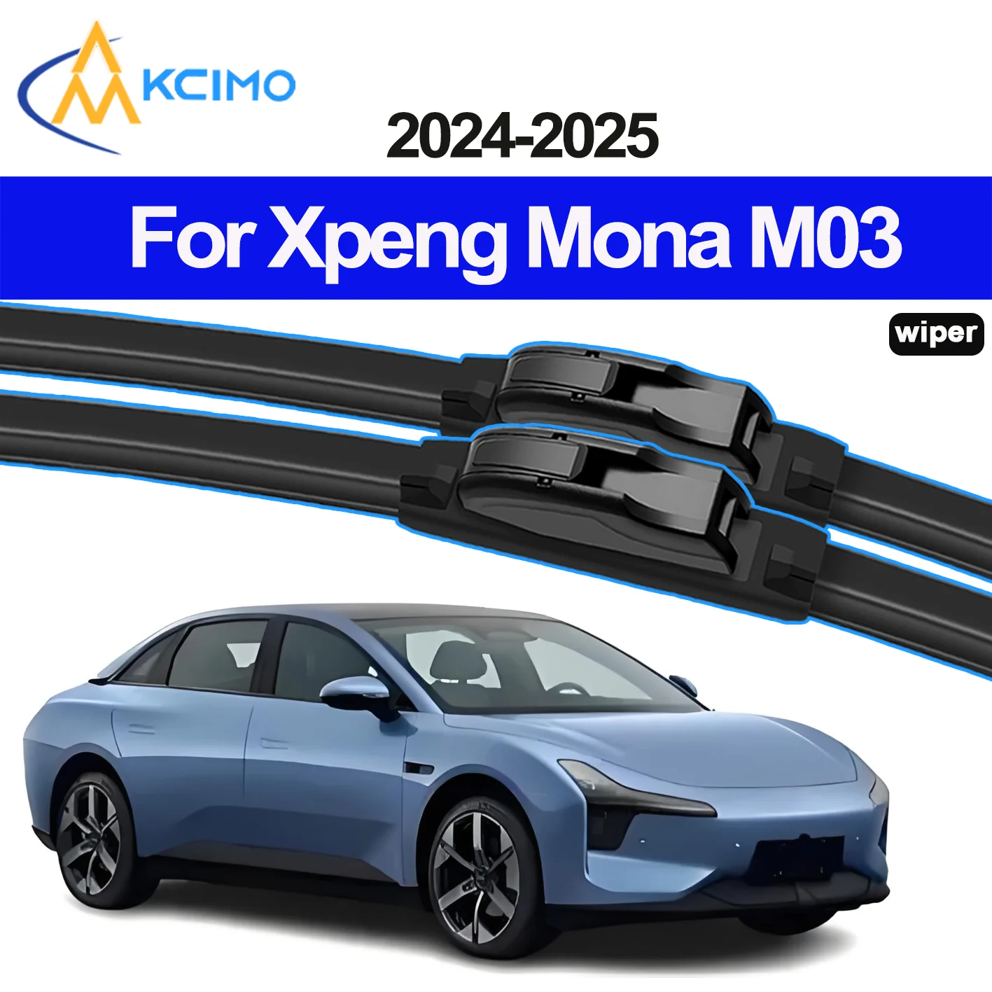 

2 шт. щетки стеклоочистителя подходят для Xpeng Mona M03 2024-2025, аксессуары для лезвий переднего стекла, 2024 год