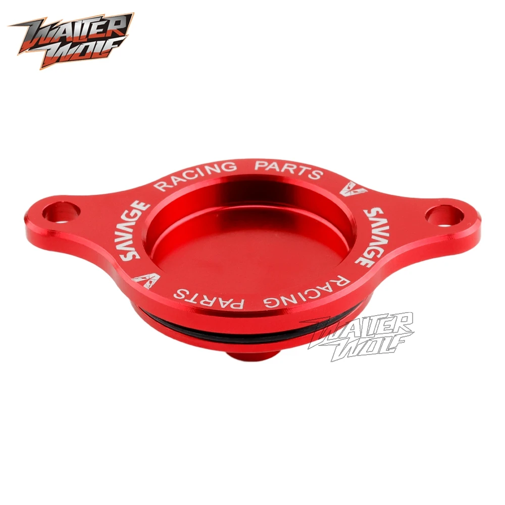 CRF450 Motocross Enduro Engine Oil Filter Cover Plug Cap For Honda CRF450R CRF450X TRX450R TRX450ER CRF TRX 450 R/X 2002-2017