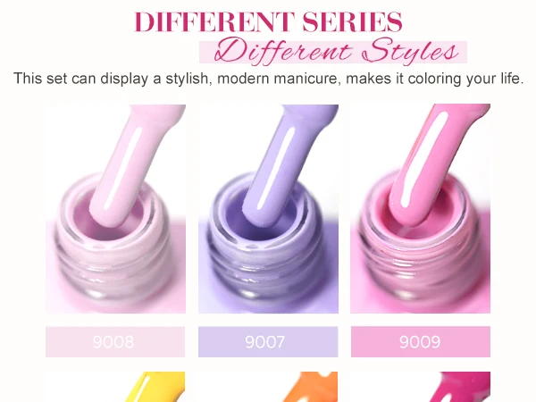 9ml CANNI TPO-FREI HEMA-FREI Sommer-Nagellack-Set 6 Stück Langanhaltender Hochpigmentierter Gel-Lack Abziehbarer UV-LED Multi-Farben-Set – Detail 3