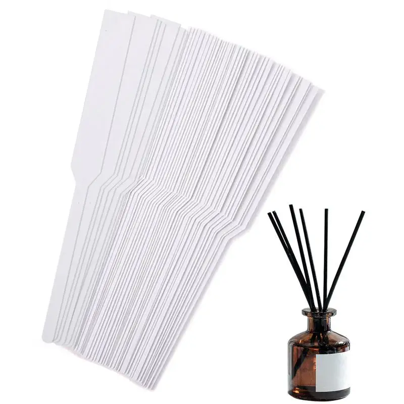 100pcs Tester Strips Fragrance Disposable White Women Smell Paper Paper Strips Test Paper Aromatherapy Perfume Essential Oils