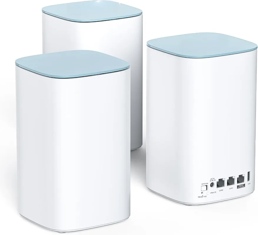 

AX3000 WiFi 6-местная система, 3 шт. — крышки площадью до 7300 кв. футов, скорость до 3,0 Гбит/с, заменяет беспроводной маршрутизатор и Wi-Fi Ex