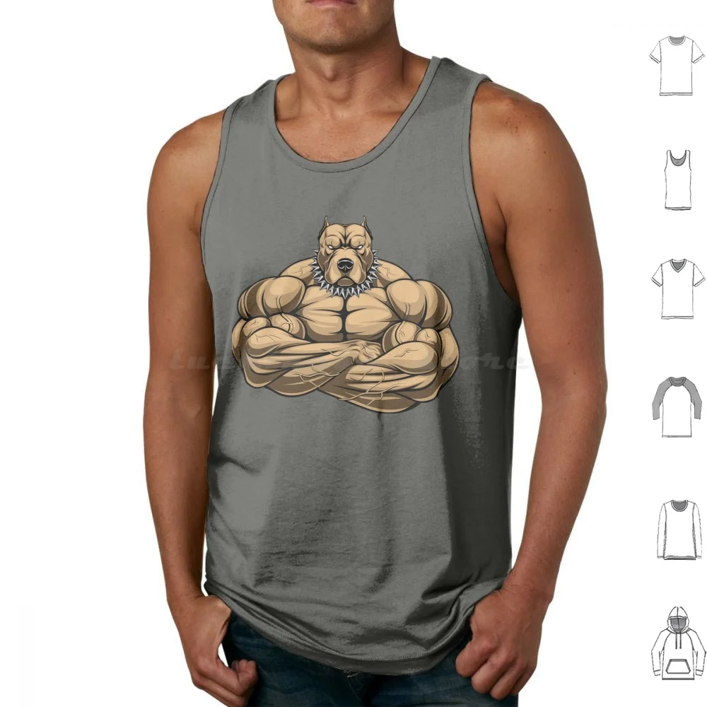 Unleash The Beast Tank Tops Print Cotton Unleash The Beast Pitbull Dog Beast Bodybuilding Weightlifting Fitness Health