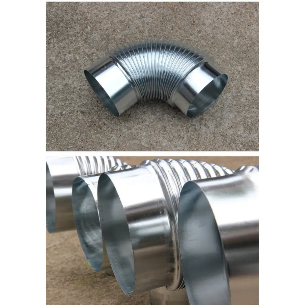 Stainless Steel Chimney Tee Pipe Exhaust Vent Ducting For Commercial Wood Burning Stove Boiler Heating Pipe System