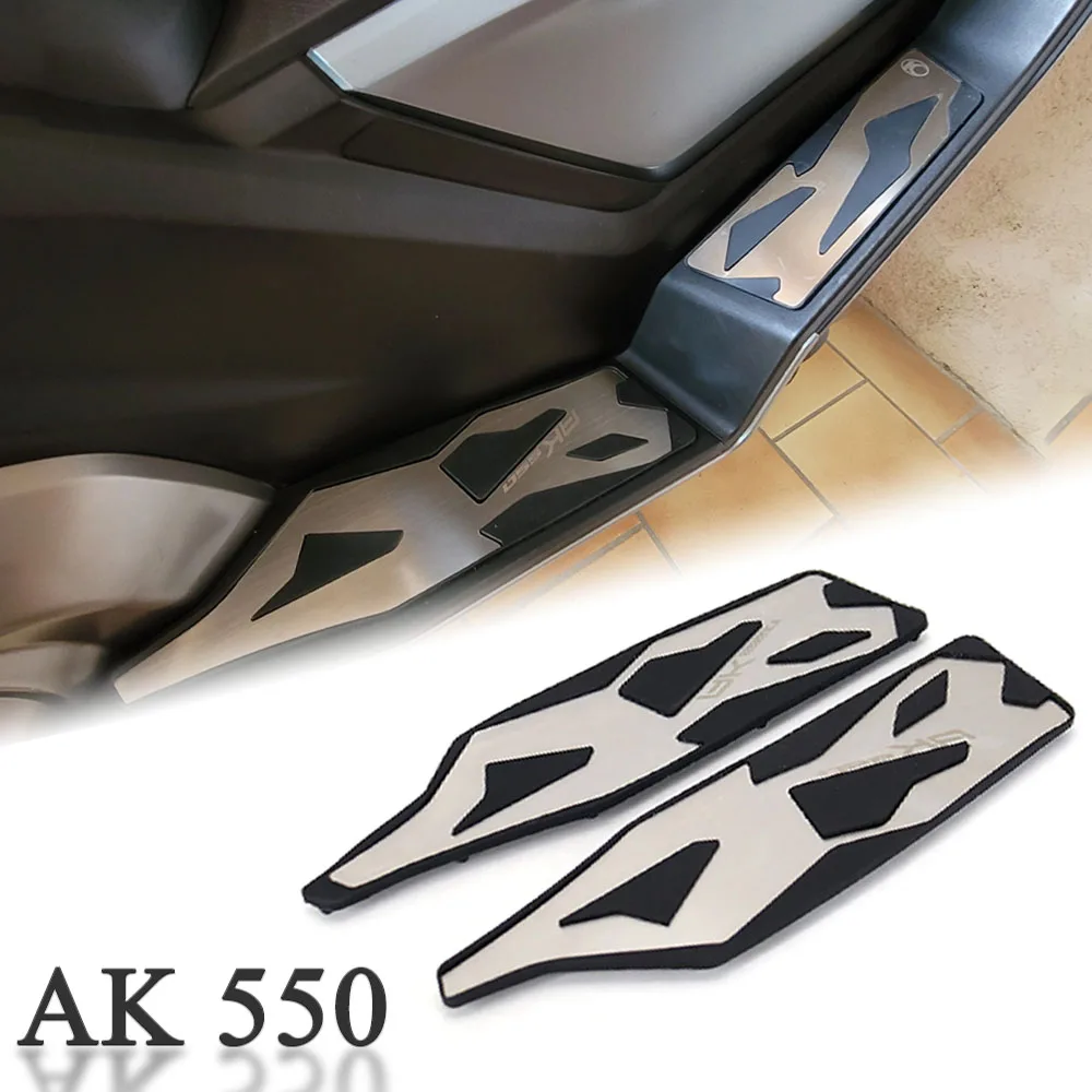

AK 550 2017-2021 Motorcycle Footboard Steps Footrest Foot Pad Pedal Footrests Pads Fits For KYMCO AK 550 ak550 2018 2019 2020