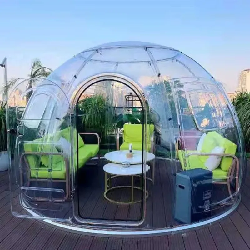 Outdoor Inflatable Bubble House Luxury Starry Sky Room Transparent Dome Tent For Garden Event Photography Camping