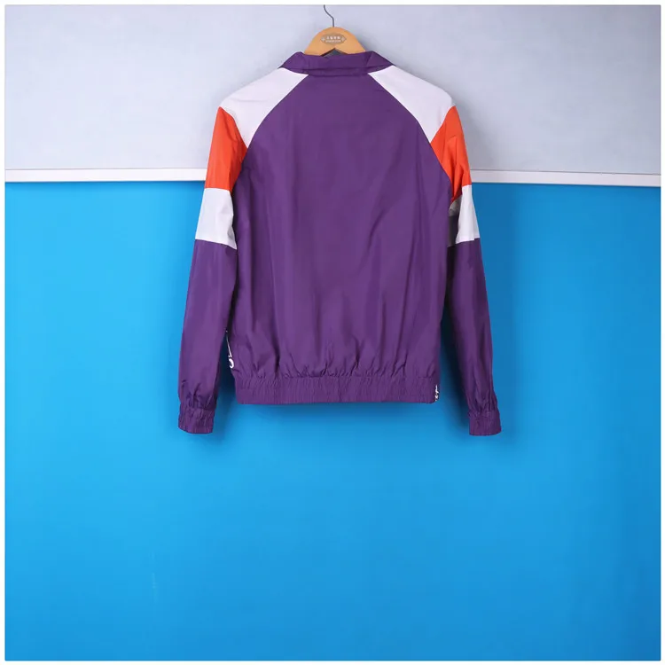 

Серия Lixin Wei, повседневная удобная цветная верхняя одежда Blo Jaet Youth Faion из полиэстера Long Sve ort Sle Stand Fit