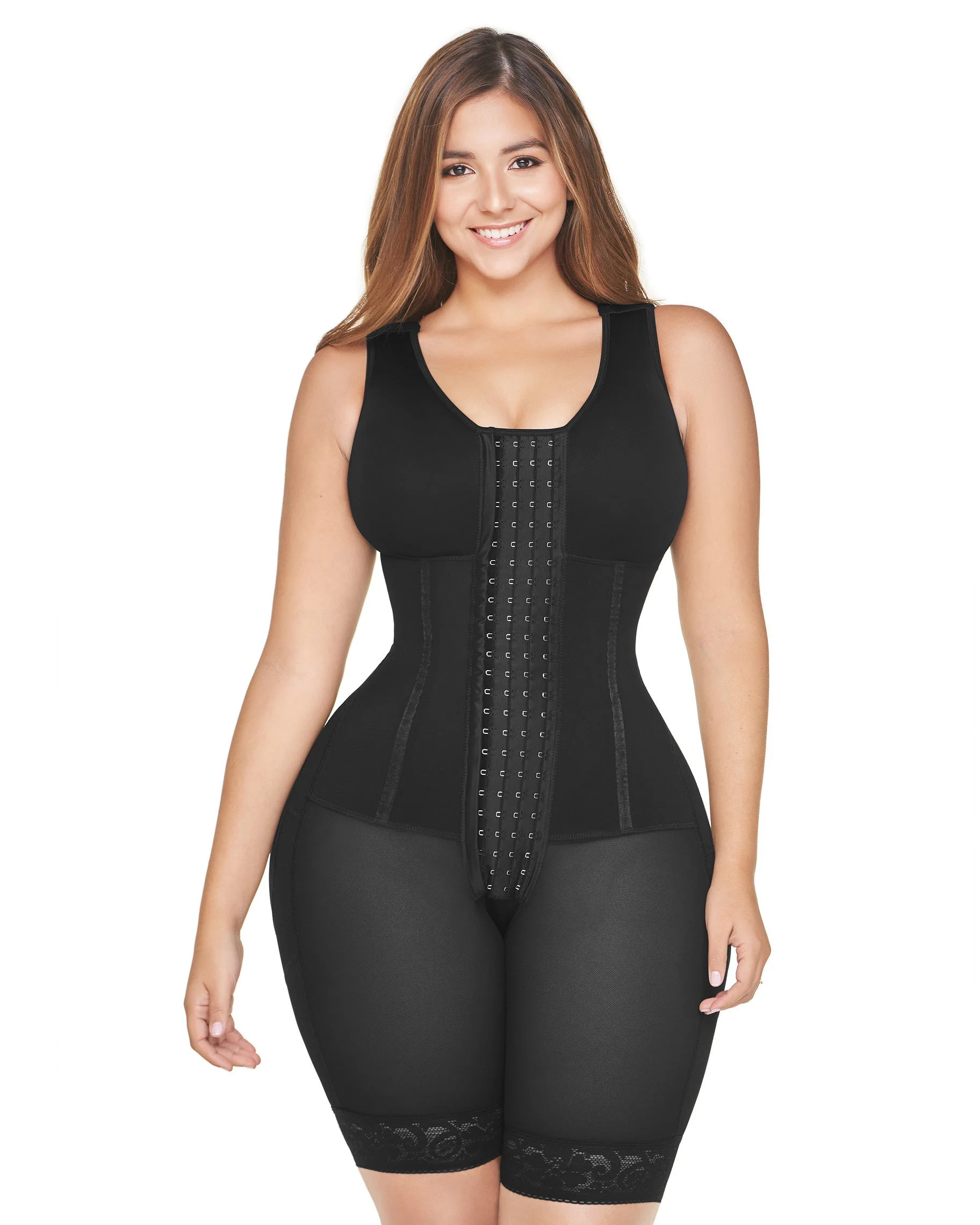 Women\'S Bodysuit Bodyshaper Tummy Control Side Zipper Butt Lifter Breast Support Long Shaperwear-Spot Goods