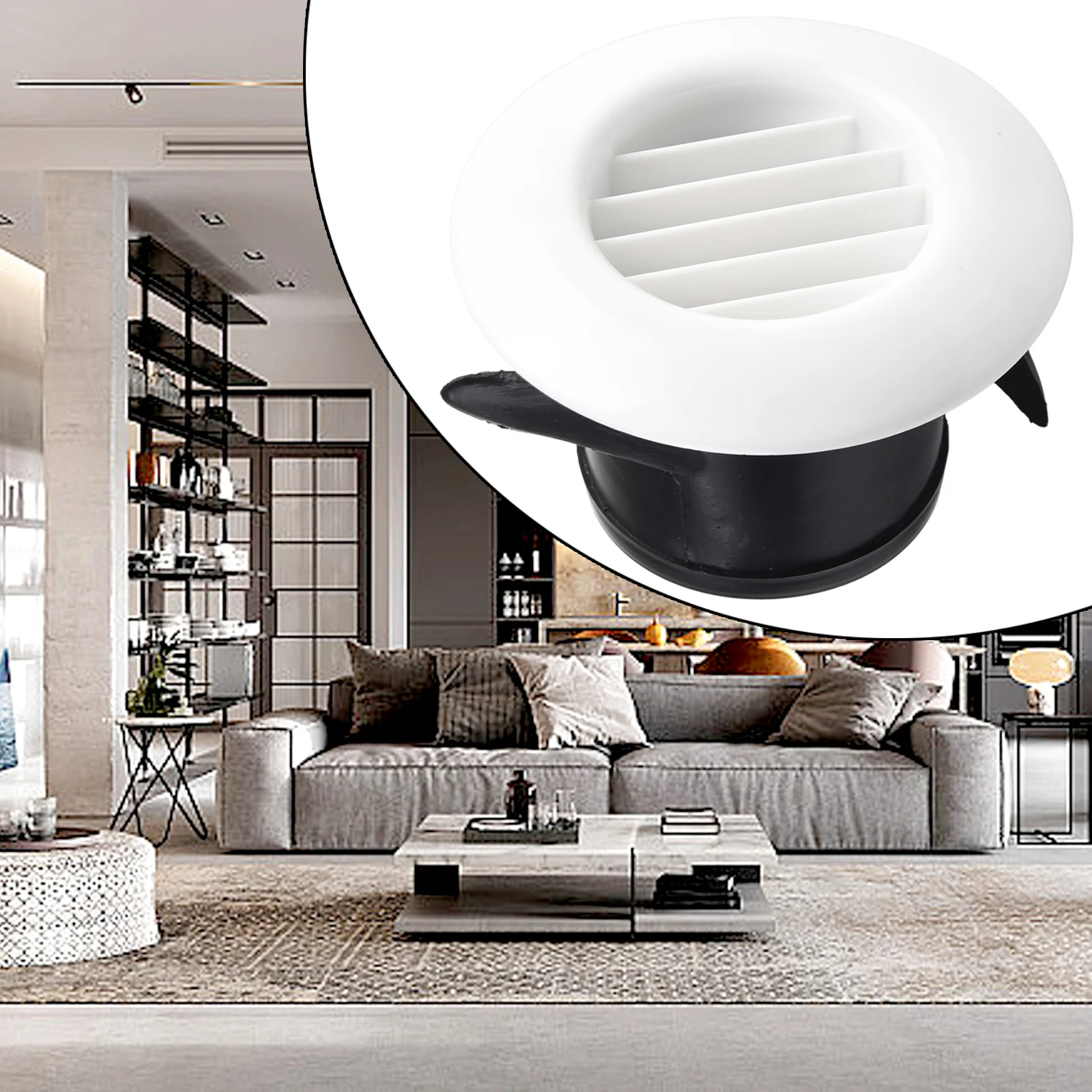 

Вентиляционная решетка для ванной и офиса, круглая, из АБС-пластика, настенная, 75/100/125/150/200 мм, компактная, для потолочного монтажа, для ванной комнаты