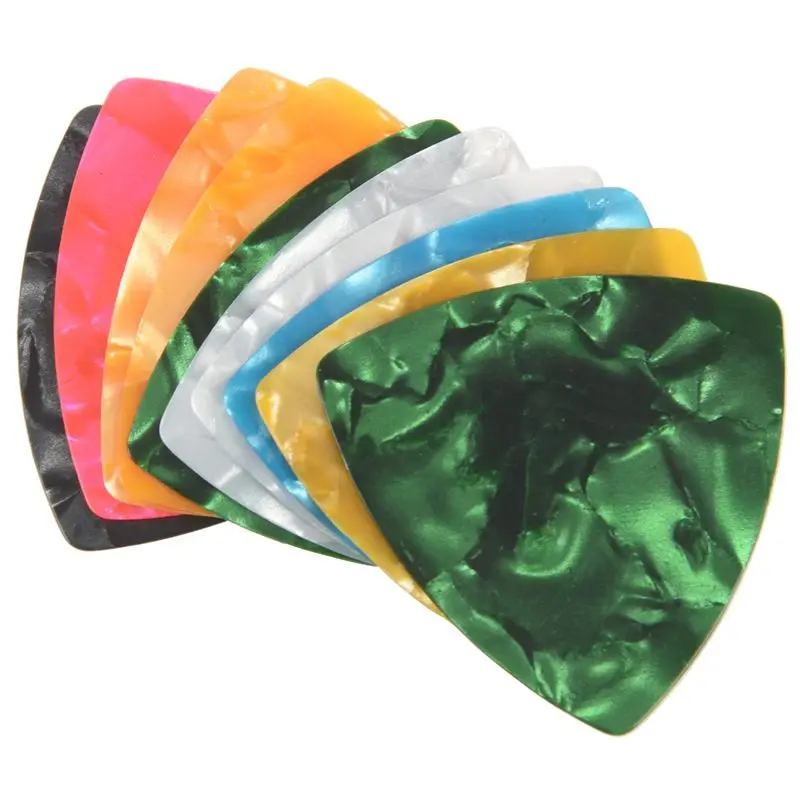 10Pcs Acoustic/Electric Guitar Picks Plectrums 0.46Mm---Assorted Color