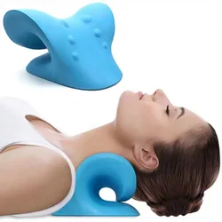 Neck Stretcher Shoulder Relaxer Cervical Muscle Relaxation Traction Device Shoulder Massage Pillow Relieve Pain Spine Correction