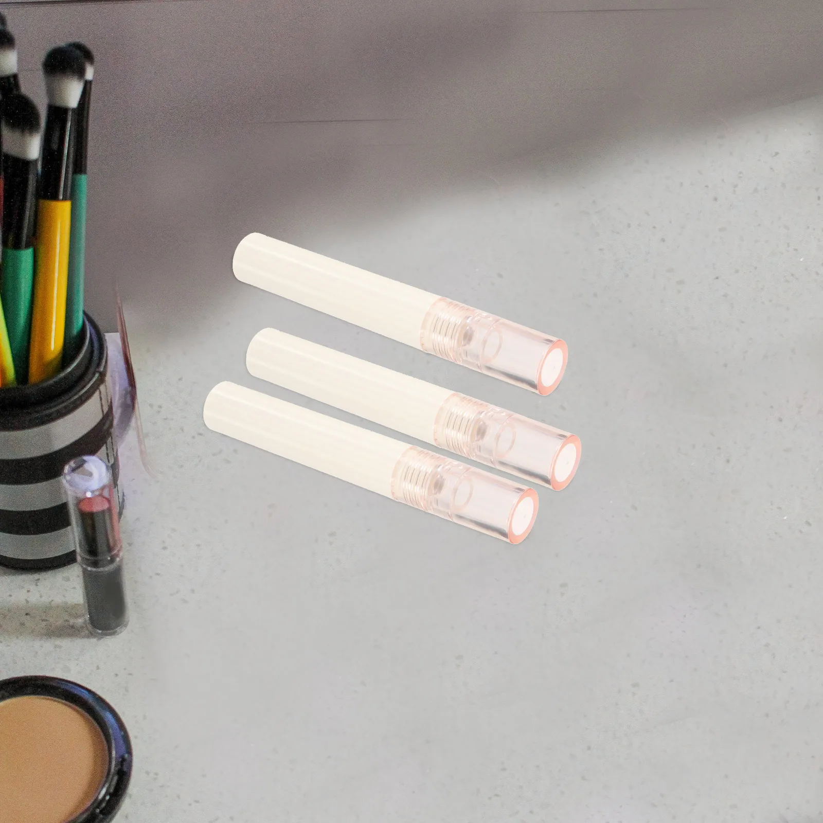 

6Pcs Lip Gloss Tubes Empty Plastic Containers 4ml Compact Size Leak Proof for Women Makeup Photos Gift