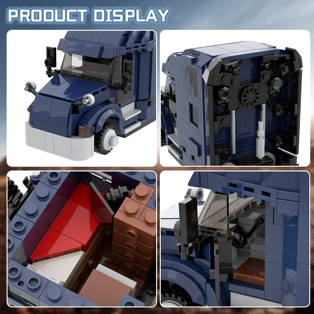 

MOC-203076 Freightliner Cascadia Building Blocks Toys