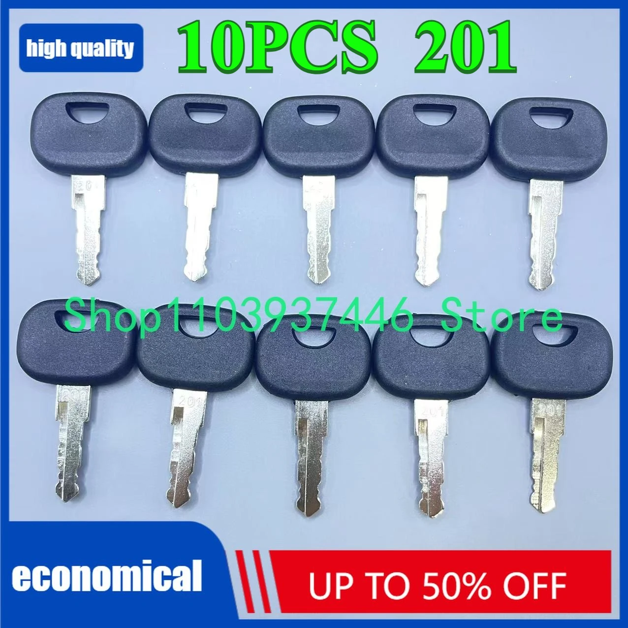 

10PCS 201 Keys 3643912 for TW65 and TW80 Wheel Loader