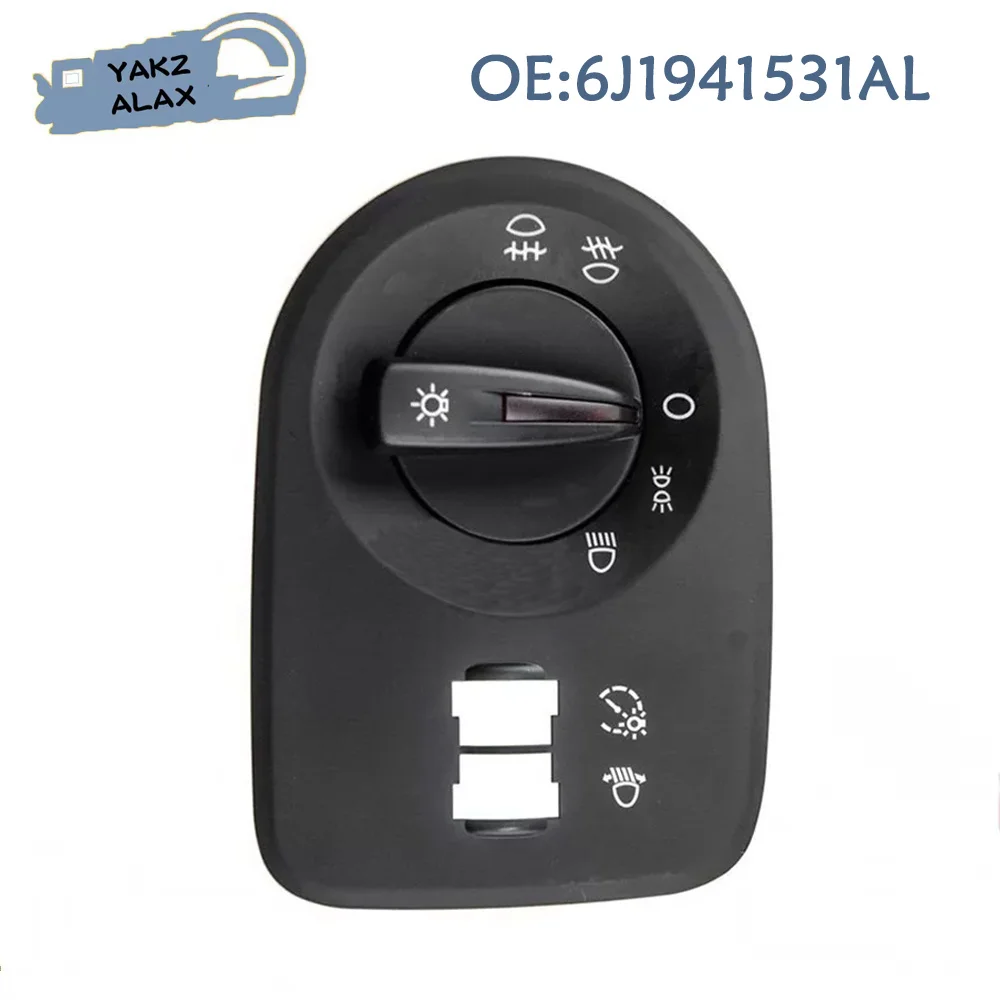 6J1941531AL Headlight Switch with Fog Light Control Button for Seat Ibiza 2009 2010 2011 2012 2013 2014 2015 6J1941531J