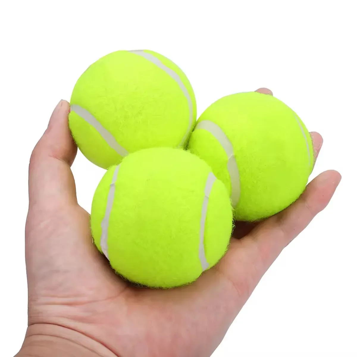 High Bounce Training Tennis Balls for Recreation and Training - Pack of 3