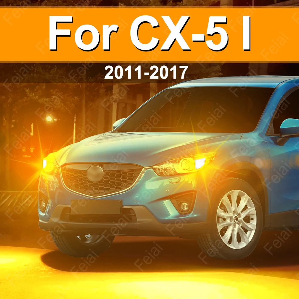 Car LED Turn Signal Lights For Mazda CX-5 CX5 Accessories Indicator Light Bulbs CX 5 2011 2012 2013 2014 2015 2016 2017 Amber
