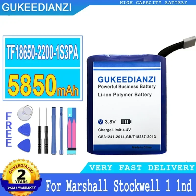 5850mAh TF18650-2200-1S3PA Battery For Marshall Stockwell 1 I 1ND Stockwell1 Phone Batteries High Capacity
