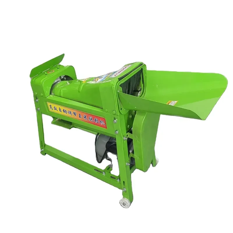 Cheap 220V Home Farm Sheller New Spiral Grain Thresher Processing Machine Maize Peeler Automatic Small Corn Sheller High PLC