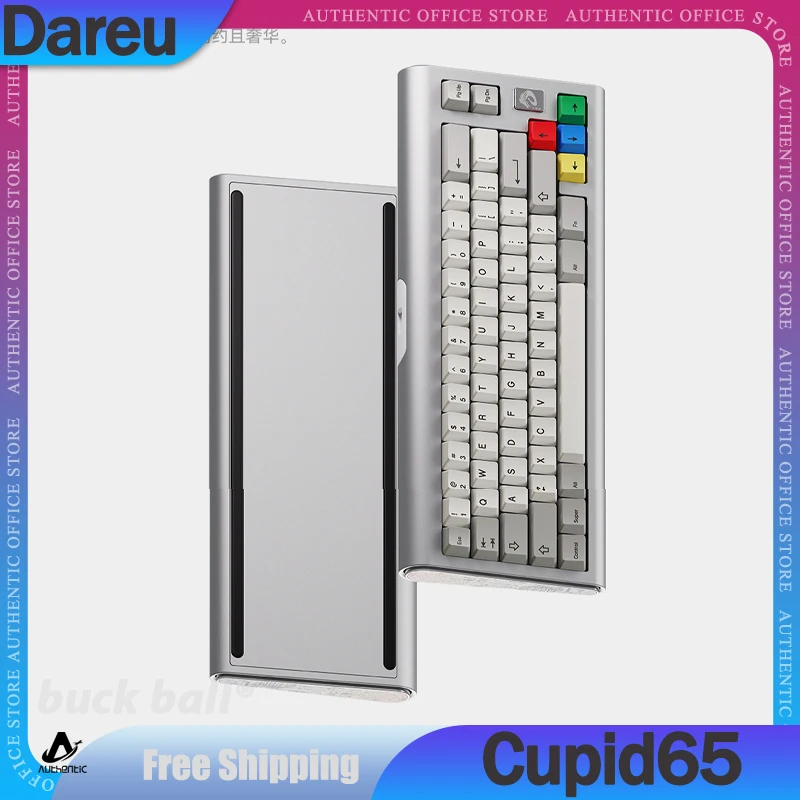 

Механическая клавиатура Dareu & Chaosera Cupid65, Rgb, 2 режима, Bluetooth, беспроводные клавиатуры, 65 клавиш, прокладка, горячая замена, игровая клавиатура для киберспорта