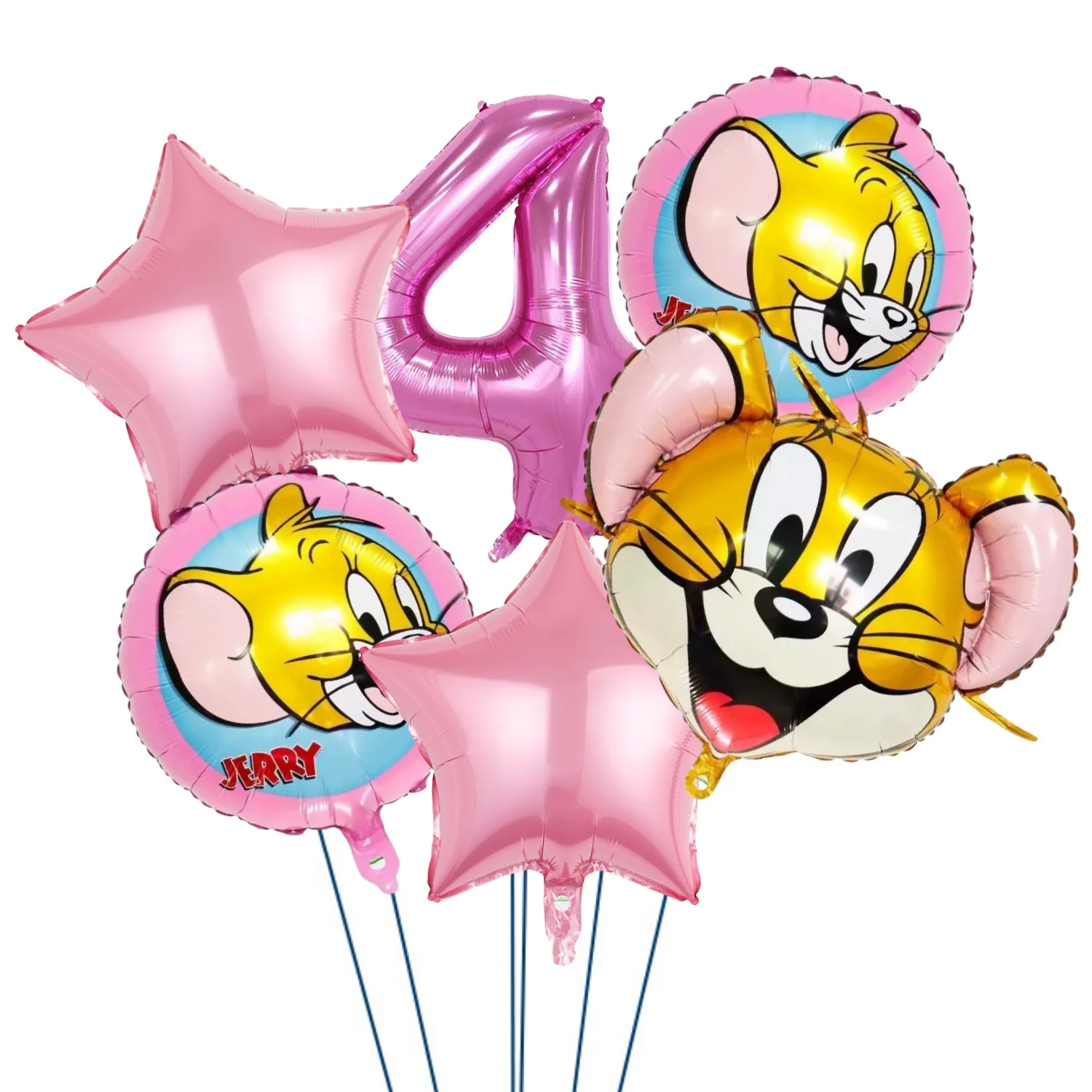 Tom und Jerry Partyzubehör Einweg-Tischgeschirr-Set mit Aufklebern Cartoon Katze Maus Geburtstagsdekoration für Kinder Babyparty